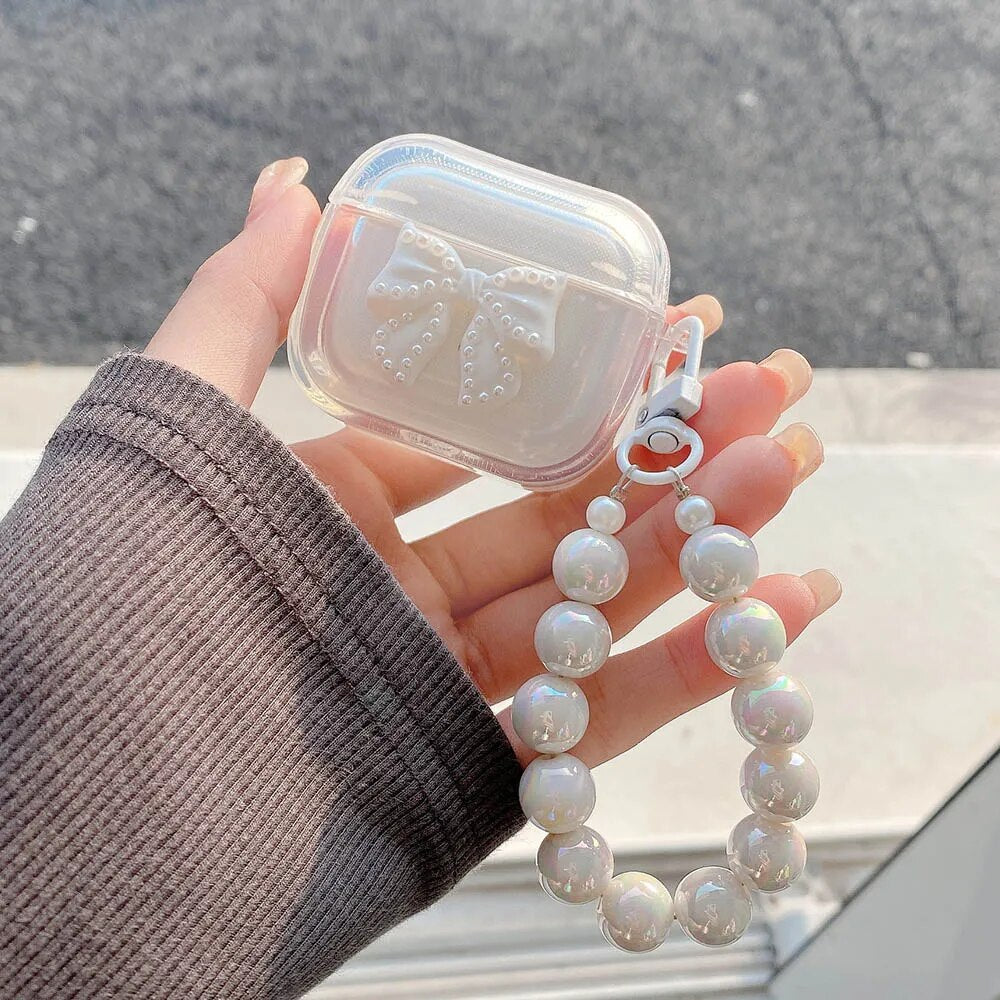 Earphone Case for AirPods 2 Pro 3 Generation Headset Cover for Airpods Keychain
