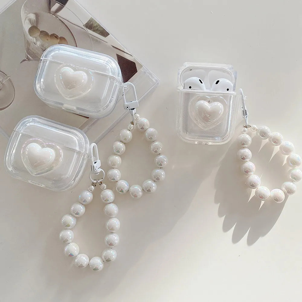 Earphone Case for AirPods 2 Pro 3 Generation Headset Cover for Airpods Keychain