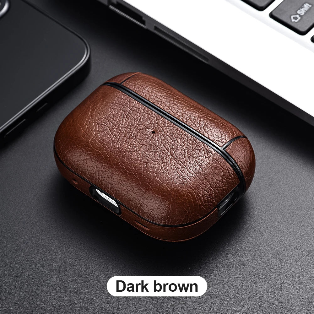 For Airpods Pro 2 Case Leather Earphone Case For Apple Air Pod 3 Pro 2nd Generation USB C