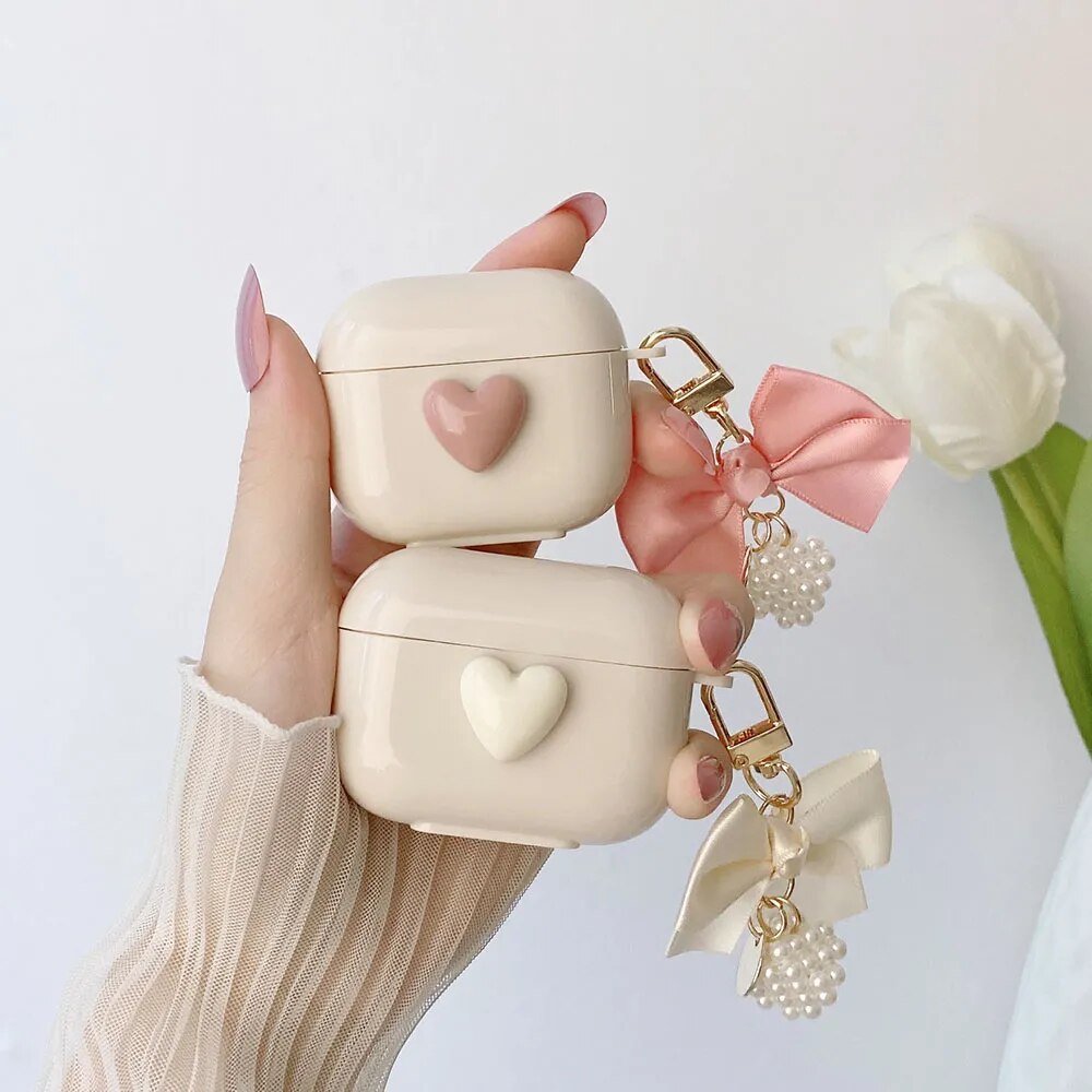 Keychain Cover For Apple AirPods 2 Pro 3 3rd generation Earphone Case